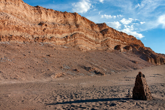 Sedimentary rock formations in the Atacama Desert - Chile