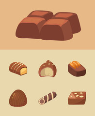 seven chocolates candies