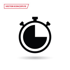 Stopwatch icon vector. Timer sign