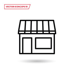 Store icon vector. Shop sign