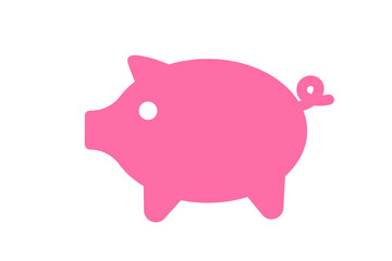 Fototapeta premium Piggy bank icon. Clipart image isolated on white background