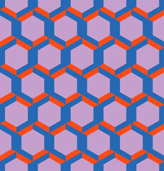 Geometric shapes abstract colorful seamless pattern