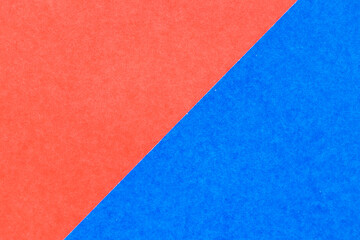 Fototapeta premium Abstract red and blue color paper textured background with copy space for design and decoration