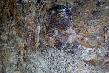 placing a large refrigerator in the mountain