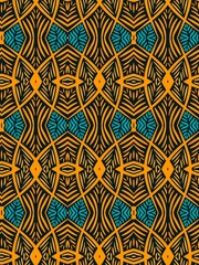 Tribal ethnic ornamental texture. Folk embroidery. Traditional ornament stripe, seamless pattern background. Hand drawing illustration. Fabric print traditional ornament stripe. Digital illustration