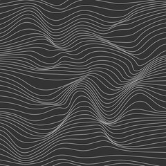 Fototapeta na wymiar Wavy linear abstract texture.