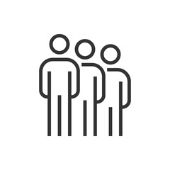 people group icon line business vector