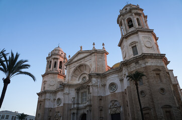 Fototapeta na wymiar Cathedral de Santa Cruz in Cadiz, Spain