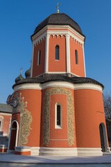 Cathedral of Peter Metropolitan, unique architecture. Vysoko-Petrovsky Monastery