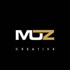 MOZ Letter Initial Logo Design Template Vector Illustration