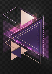 Abstract geometric background. Modern overlapping triangles. Template for business presentations, app covers and website designs. Vector
