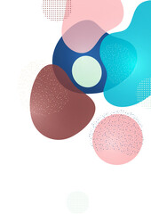 Creative sleek overlapping shapes. Summer sale offer. Fashionable art for cover, poster, internet, page, social, media, announcement, greeting, postcard. Vector