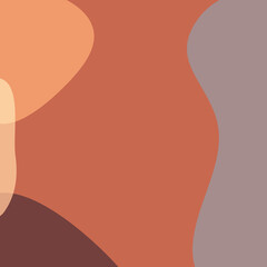 Abstract minimalist trendy style overlay shapes composition for social media, stories template, decoration, postcard, package or cover design. Vector illustration. 