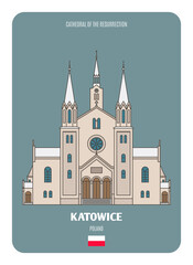 Cathedral of the Resurrection in Katowice, Poland