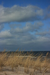 clouds over the dunes