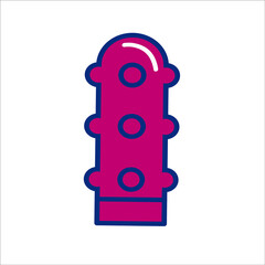 sex toy vector icon, on white background