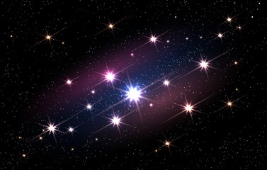 Obraz premium Bright cosmos space backdrop