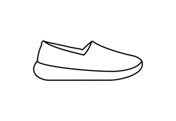 sneaker symbol sign flat icon. Vector Illustration.