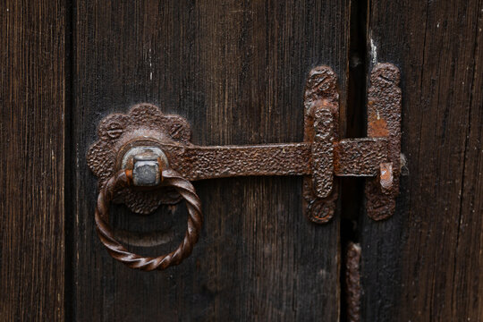 old vintage metal garden gate latch lock