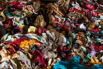 Chandigarh,India,08/23/2010: fabrics of various colors