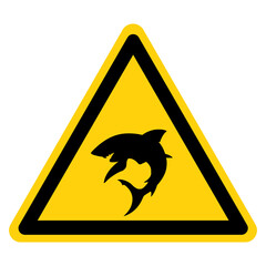 Shark Area Symbol Sign,Vector Illustration, Isolate On White Background Label. EPS10