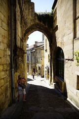 Innenstadt von Saint Emilion in der nähe von Bordeaux