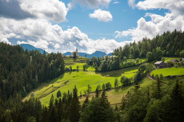 Beautiful summer view of amazing Slovenia nature. Logarska Dolina and Solcava panoramatic road.  © Simona