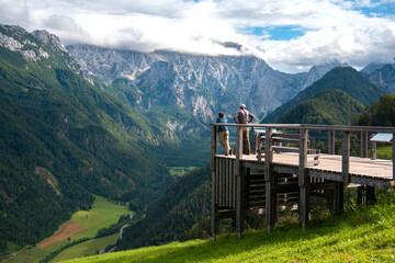Beautiful summer view of amazing Slovenia nature. Logarska Dolina and Solcava panoramatic road.  © Simona
