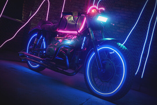 Neon Motorcycle Images – Browse 8,352 Stock Photos, Vectors, and Video |  Adobe Stock