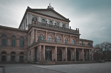 Obraz premium The Opera House in Hanover Lower Saxony Germany