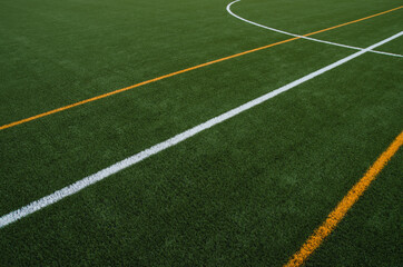 Obraz premium Líneas de campo de fútbol