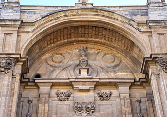 Cathedral of Incarnation in Granada city. Andalusia, Spain.