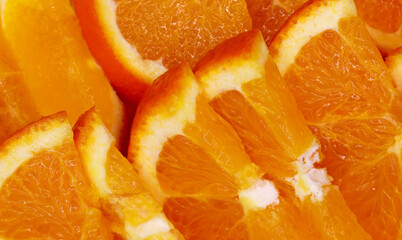 Fototapeta na wymiar close-up of orange slices background