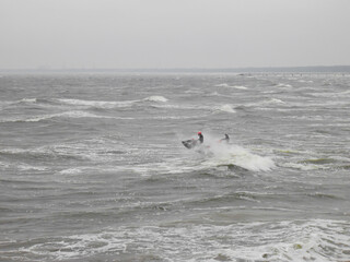 Jetski fahren vor der Küste von Usedom