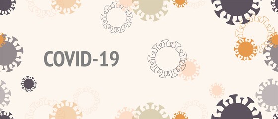 Covid 19 Stay Save nCoV Vector Banner. Virus Protection Flat Corona Web Page. Flat