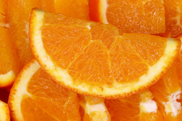 Fototapeta na wymiar close-up of orange slices background