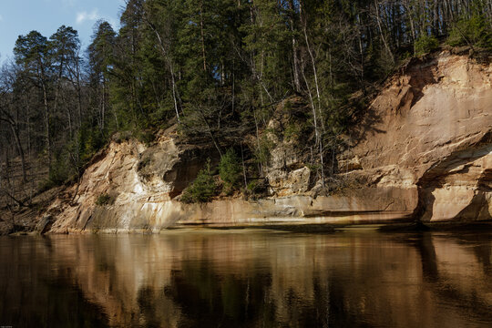 Water by the rock