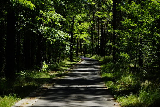 Fahrradweg um den Stausee von Spremberg, Lausitz