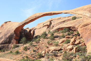 Landscape Arch in Arches National Park, Utah, USA