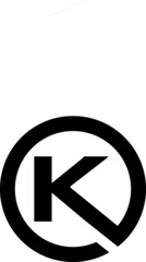 K logo design
