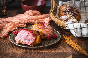 Fresh Bakery Selection of Gourmet Breakfast Pastries