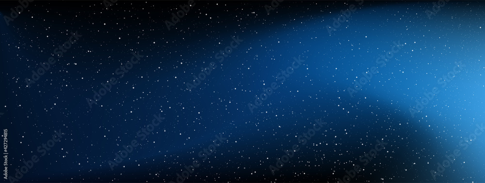 Wall mural astrology horizontal star universe background. the night with nebula in the cosmos. milky way galaxy