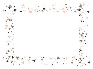 Triangle Explosion Confetti. Broken Glass Explosive Effect. Textured