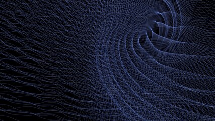 3d render background pattern of lines abstract swirling