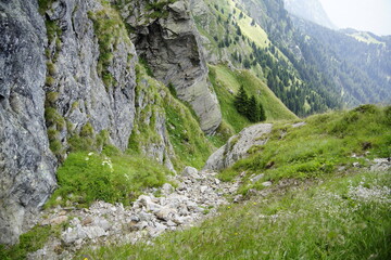 Panoramen am Meraner Höhenweg vom Hochganghaus zum Langsee über die Alpen der Texelgruppe, Südtirol. 