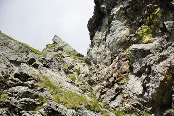 Panorama zwischen Langsee und Milchsee,  Seeen  der Spronser Seen, hochalpine Bergseen in der Texelgruppe in Südtirol