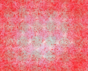 acrylic painting background in red color, torquise color and pink with soft distressed texture, natural lighting and pastel colors