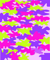 MULTI-COLORED GLAMOROUS COLOR OF SPOTTED CAMOUFLAGE