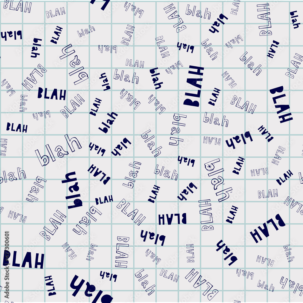 Poster blah blah blah seamless pattern. and so on.