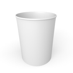 Paper Coffee Cups on white background. Collection 3d Coffee Cup Mockup. 3d Template.